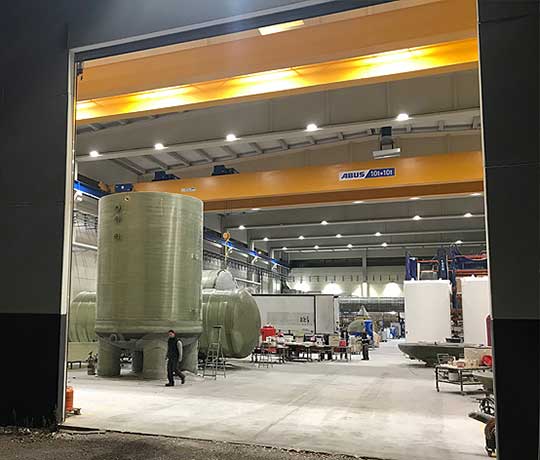 Fabrication d'équipements en PRFV